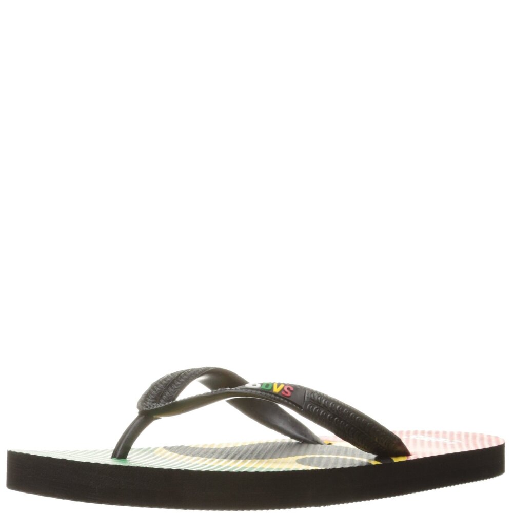 DVS Marbella Flip Flop, Black/Rasta, 12 M US
